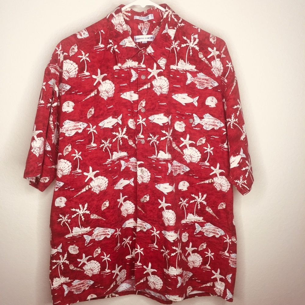Vintage Pierre Cardin Hawaiian Tropical Shirt